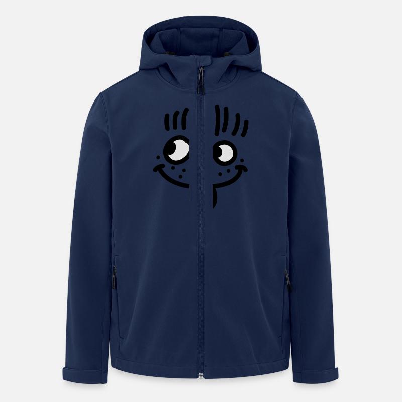 taches de rousseur pour enfants - Veste softshell homme en polyester recyclé Stanley/Stella - marine