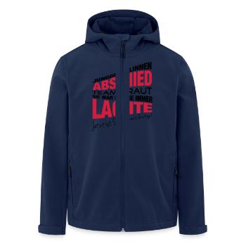 Die, die immer lachte - Recycelte Männer Softshell-Jacke von Stanley/Stella - Navy - Vorne - AI Model Male 185 light (185cm)