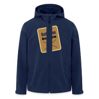 goldene arschkarte - Recycelte Männer Softshell-Jacke von Stanley/Stella - Navy - Vorne - AI Model Male 185 light (185cm)