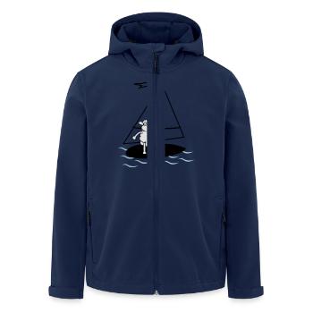 Surfing sheep - Men’s Recycled Softshell Jacket by Stanley/Stella - navy - Front - AI Model Male 185 light (185cm)
