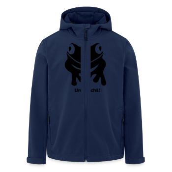 Frog toad not Unk! toad Amphibious wild - Men’s Recycled Softshell Jacket by Stanley/Stella - navy - Front - AI Model Male 185 light (185cm)
