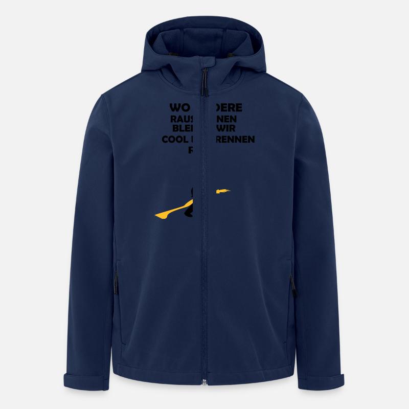 Feuerwehrmann - Recycelte Männer Softshell-Jacke von Stanley/Stella - Navy