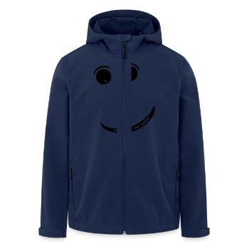 Paraglider Smiley - Men’s Recycled Softshell Jacket by Stanley/Stella - navy - Front - AI Model Male 185 light (185cm)