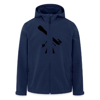 Teleskop - Recycelte Männer Softshell-Jacke von Stanley/Stella - Navy - Vorne - AI Model Male 185 light (185cm)