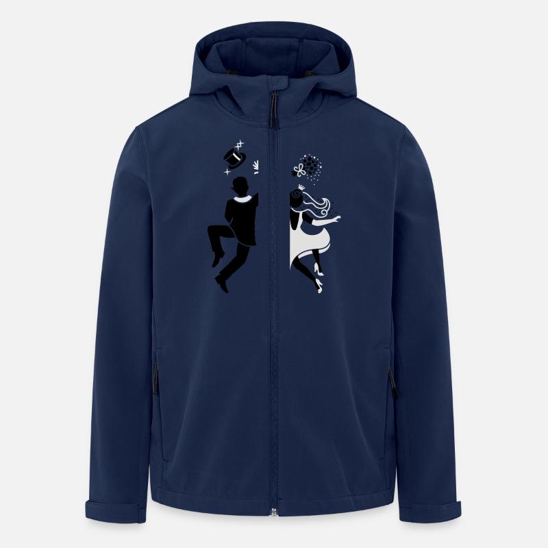 Mariée - marié - mariage - Paire - Veste softshell homme en polyester recyclé Stanley/Stella - marine