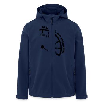 all_gas_no_brakes_f1 - Men’s Recycled Softshell Jacket by Stanley/Stella - navy - Front - AI Model Male 185 light (185cm)