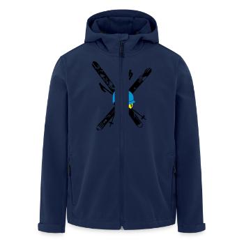 Free Ski Compilation - Recycelte Männer Softshell-Jacke von Stanley/Stella - Navy - Vorne - AI Model Male 185 light (185cm)
