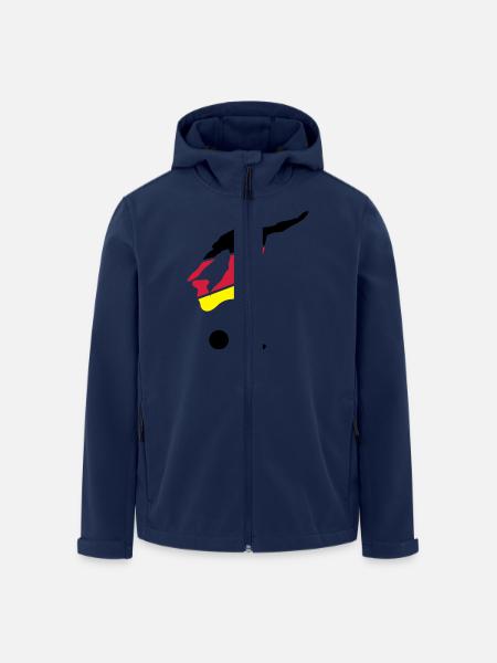 Fußball - Recycelte Männer Softshell-Jacke von Stanley/Stella - Navy