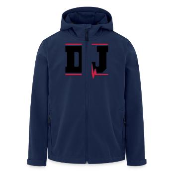 DJ Music Pulse - Recycelte Männer Softshell-Jacke von Stanley/Stella - Navy - Vorne - AI Model Male 185 light (185cm)