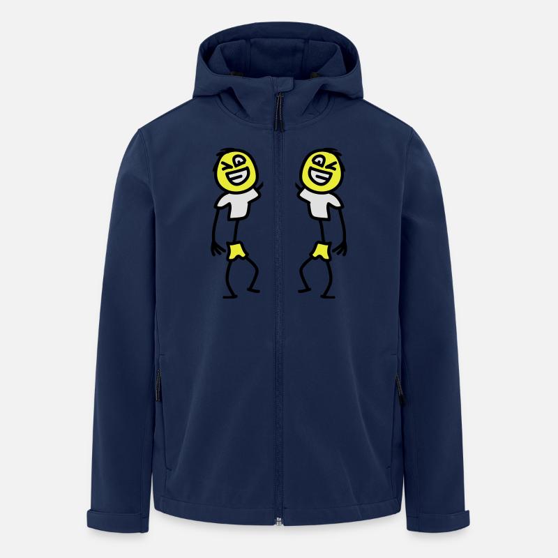 Two Friends - Recycelte Männer Softshell-Jacke von Stanley/Stella - Navy