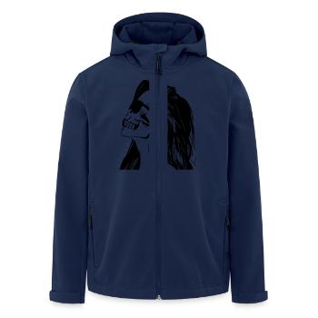 SKULLHEAD - Recycelte Männer Softshell-Jacke von Stanley/Stella - Navy - Vorne - AI Model Male 185 light (185cm)