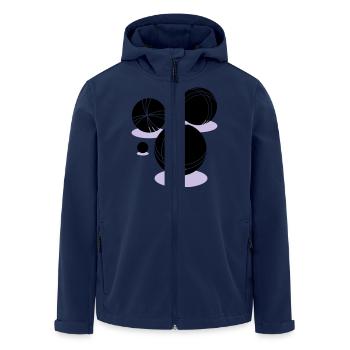 boule - Recycelte Männer Softshell-Jacke von Stanley/Stella - Navy - Vorne - AI Model Male 185 light (185cm)