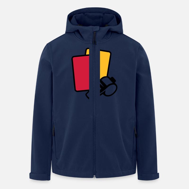 Arbitre - Veste softshell homme en polyester recyclé Stanley/Stella - marine