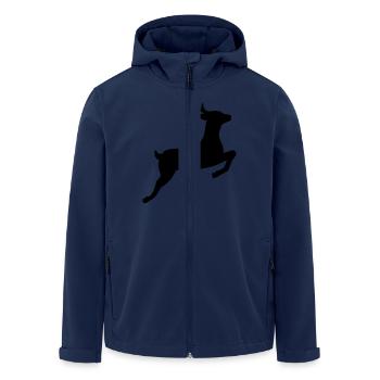 Reh - Recycelte Männer Softshell-Jacke von Stanley/Stella - Navy - Vorne - AI Model Male 185 light (185cm)