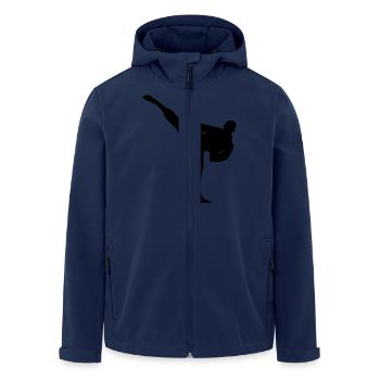 karate - Recycelte Männer Softshell-Jacke von Stanley/Stella - Navy - Vorne - AI Model Male 185 light (185cm)