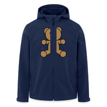 teddy bear - Men’s Recycled Softshell Jacket by Stanley/Stella - navy - Front - AI Model Male 185 light (185cm)