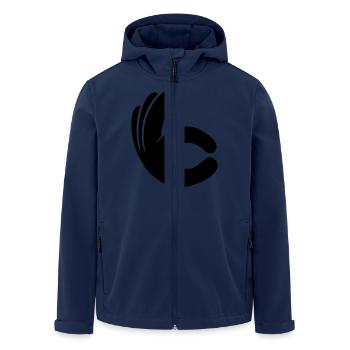 hand ok loch zeigen gut handschuh comic cartoon sc - Recycelte Männer Softshell-Jacke von Stanley/Stella - Navy - Vorne - AI Model Male 185 light (185cm)
