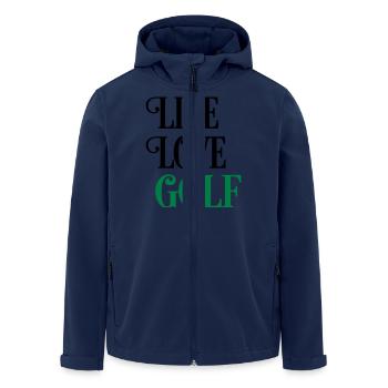 golf - Veste softshell homme en polyester recyclé Stanley/Stella - marine - Devant - AI Model Male 185 light (185cm)
