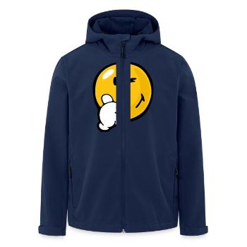 Smiley Certaint - Recycelte Männer Softshell-Jacke von Stanley/Stella - Navy - Vorne - AI Model Male 185 light (185cm)