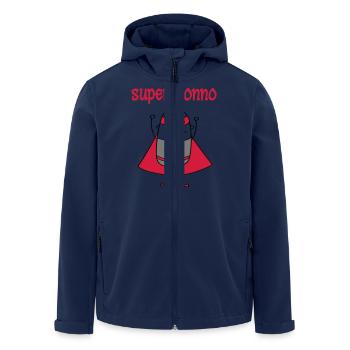 Super nonno - Recycelte Männer Softshell-Jacke von Stanley/Stella - Navy - Vorne - AI Model Male 185 light (185cm)