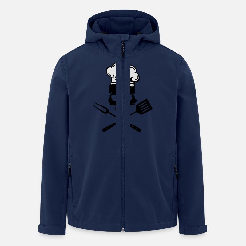 Grill Skull - Recycelte Männer Softshell-Jacke von Stanley/Stella - Navy