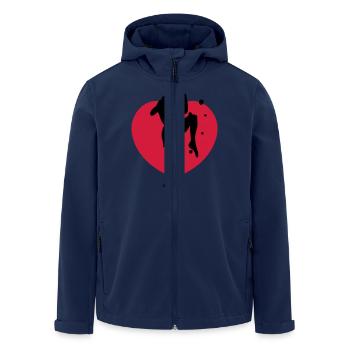 muay thai - Recycelte Männer Softshell-Jacke von Stanley/Stella - Navy - Vorne - AI Model Male 185 light (185cm)
