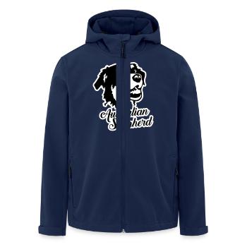 Australian Shepherd - Men’s Recycled Softshell Jacket by Stanley/Stella - navy - Front - AI Model Male 185 light (185cm)