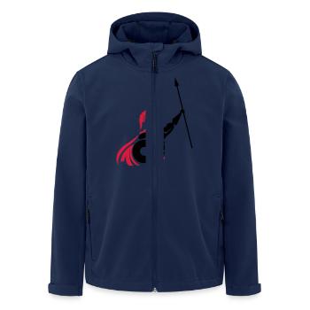 spartaner_01 - Men’s Recycled Softshell Jacket by Stanley/Stella - navy - Front - AI Model Male 185 light (185cm)