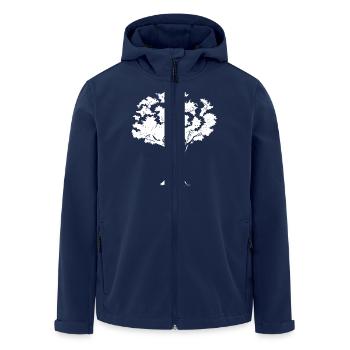 Tree - Men’s Recycled Softshell Jacket by Stanley/Stella - navy - Front - AI Model Male 185 light (185cm)
