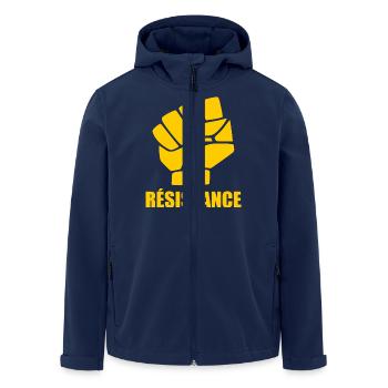 Résistance - Veste softshell homme en polyester recyclé Stanley/Stella - marine - Devant - AI Model Male 185 light (185cm)
