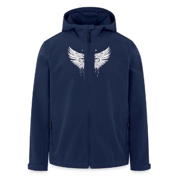 Jésus bible religion chrétienne croix chrétienne christ - Veste softshell homme en polyester recyclé Stanley/Stella - marine - Devant - AI Model Male 185 light (185cm)