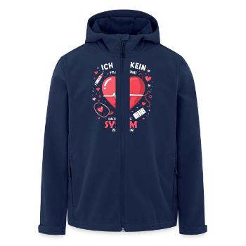 Ich Halte Das System Zusammen Pfleger - Recycelte Männer Softshell-Jacke von Stanley/Stella - Navy - Vorne - AI Model Male 185 light (185cm)