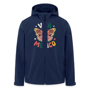 Mexiko Mexico Mexikanisch Spanisch - Recycelte Männer Softshell-Jacke von Stanley/Stella - Navy - Vorne - AI Model Male 185 light (185cm)