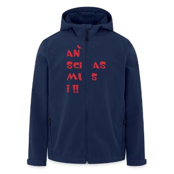 An Schoas muas i, Bayern, Spruch, Rebell - Recycelte Männer Softshell-Jacke von Stanley/Stella - Navy - Vorne - AI Model Male 185 light (185cm)
