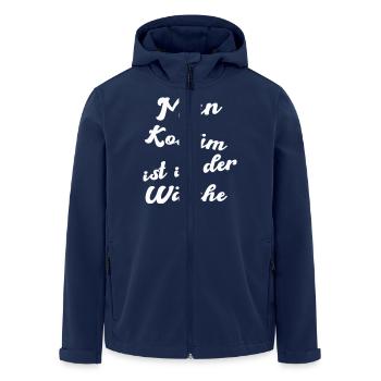Costume Lingerie - Men’s Recycled Softshell Jacket by Stanley/Stella - navy - Front - AI Model Male 185 light (185cm)