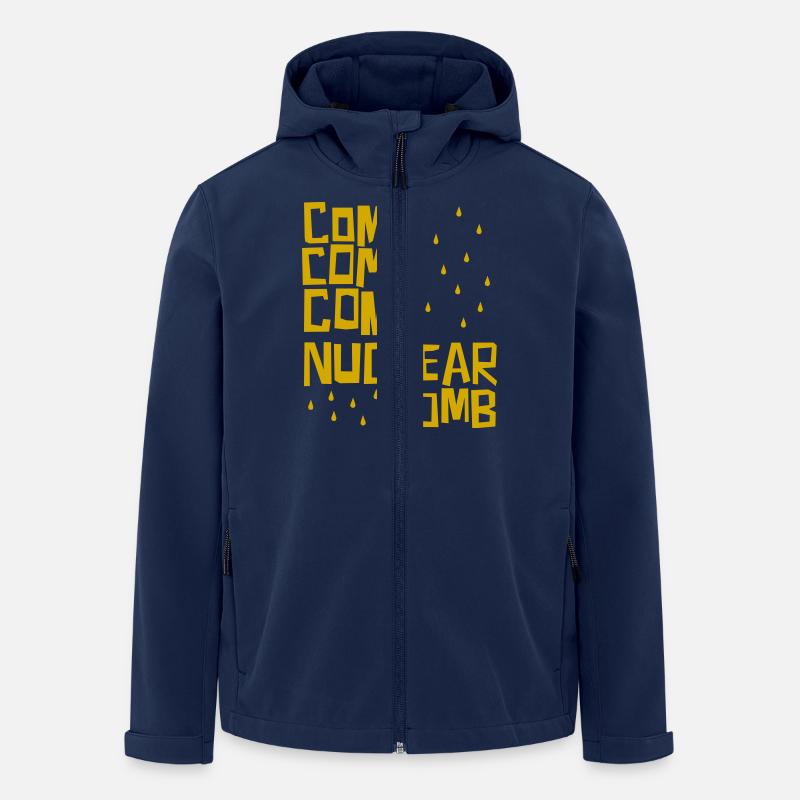 Venez, venez, venez bombe nucléaire - Veste softshell homme en polyester recyclé Stanley/Stella - marine