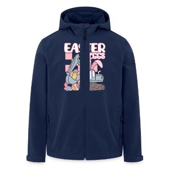 Oeufs de Pâques - Veste softshell homme en polyester recyclé Stanley/Stella - marine - Devant - AI Model Male 185 light (185cm)