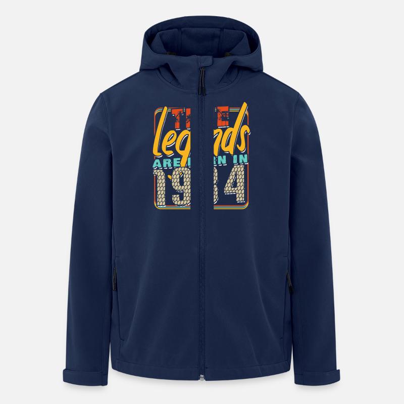 Wahre Legenden werden 1934 geboren Vintage Geburtstag - Recycelte Männer Softshell-Jacke von Stanley/Stella - Navy