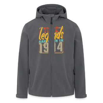 True legends are born in 1994 Vintage Birthday - Men’s Recycled Softshell Jacket by Stanley/Stella - anthracite - Front - AI Model Male 185 light (185cm)