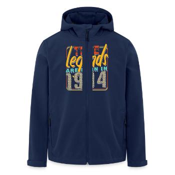 True legends are born in 1994 Vintage Birthday - Men’s Recycled Softshell Jacket by Stanley/Stella - navy - Front - AI Model Male 185 light (185cm)