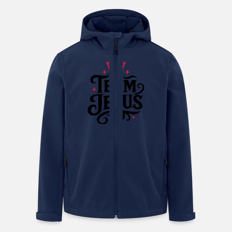 Couronne de l’équipe Jésus - Veste softshell homme en polyester recyclé Stanley/Stella - marine