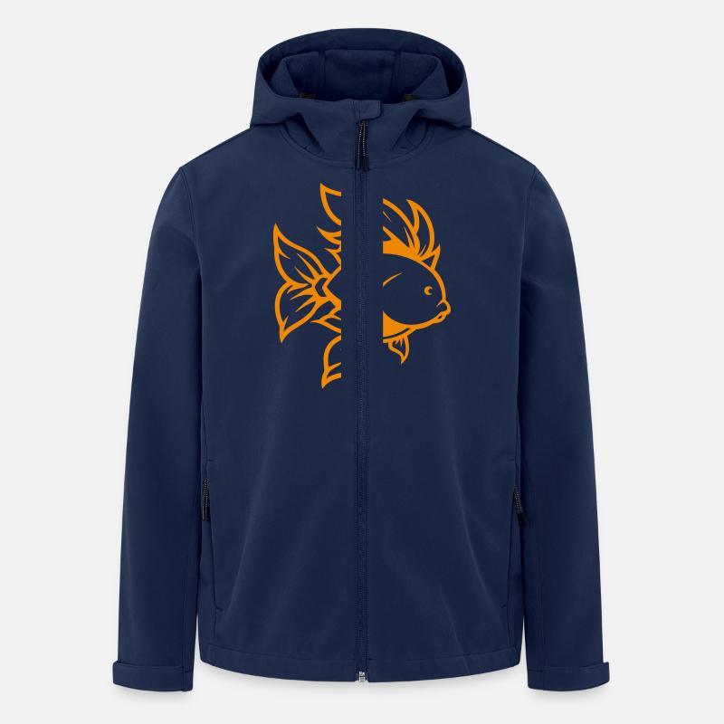 goldfisch - Recycelte Männer Softshell-Jacke von Stanley/Stella - Navy