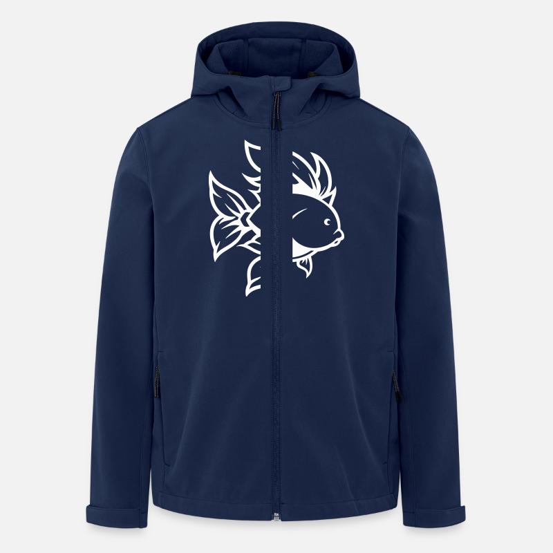 goldfish - Men’s Recycled Softshell Jacket by Stanley/Stella - navy