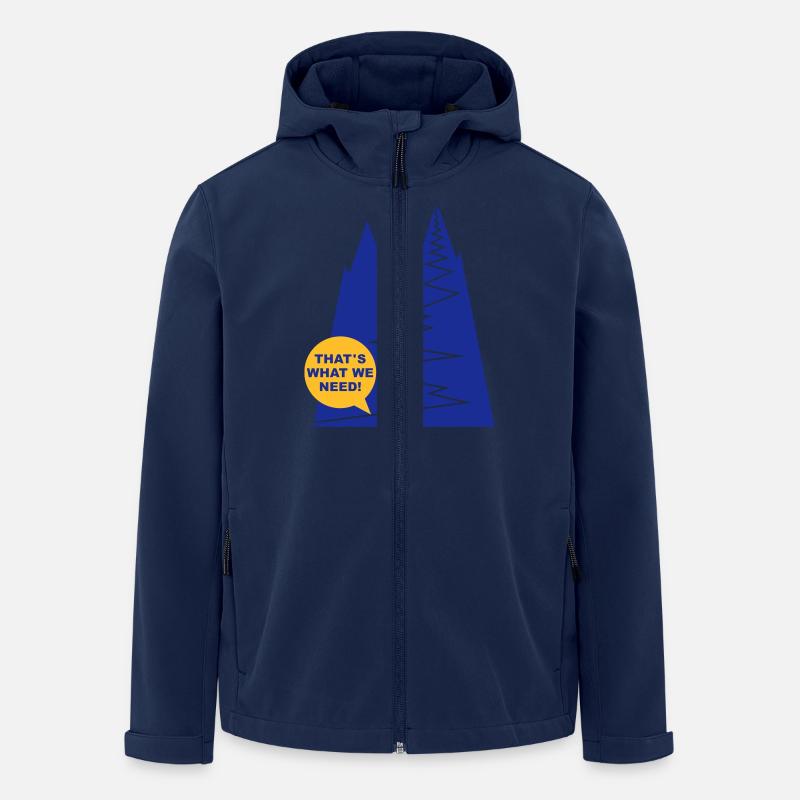 gipfelstuermer_2f - Recycelte Männer Softshell-Jacke von Stanley/Stella - Navy