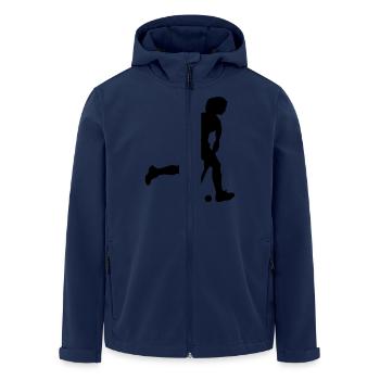 hockey_woman_1c - Men’s Recycled Softshell Jacket by Stanley/Stella - navy - Front - AI Model Male 185 light (185cm)