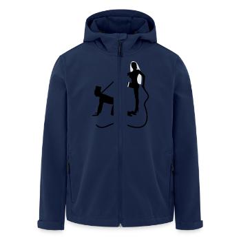 Hochzeit Ehe Junggeselle Junggesellenabschied Game - Recycelte Männer Softshell-Jacke von Stanley/Stella - Navy - Vorne - AI Model Male 185 light (185cm)