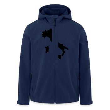 Italien - Recycelte Männer Softshell-Jacke von Stanley/Stella - Navy - Vorne - AI Model Male 185 light (185cm)