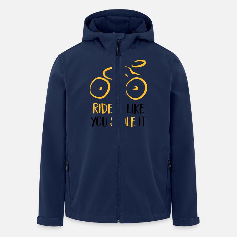 Fahrrad - Recycelte Männer Softshell-Jacke von Stanley/Stella - Navy