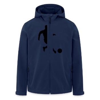 soccer - Recycelte Männer Softshell-Jacke von Stanley/Stella - Navy - Vorne - AI Model Male 185 light (185cm)
