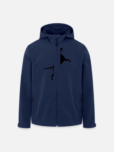 dog - Recycelte Männer Softshell-Jacke von Stanley/Stella - Navy